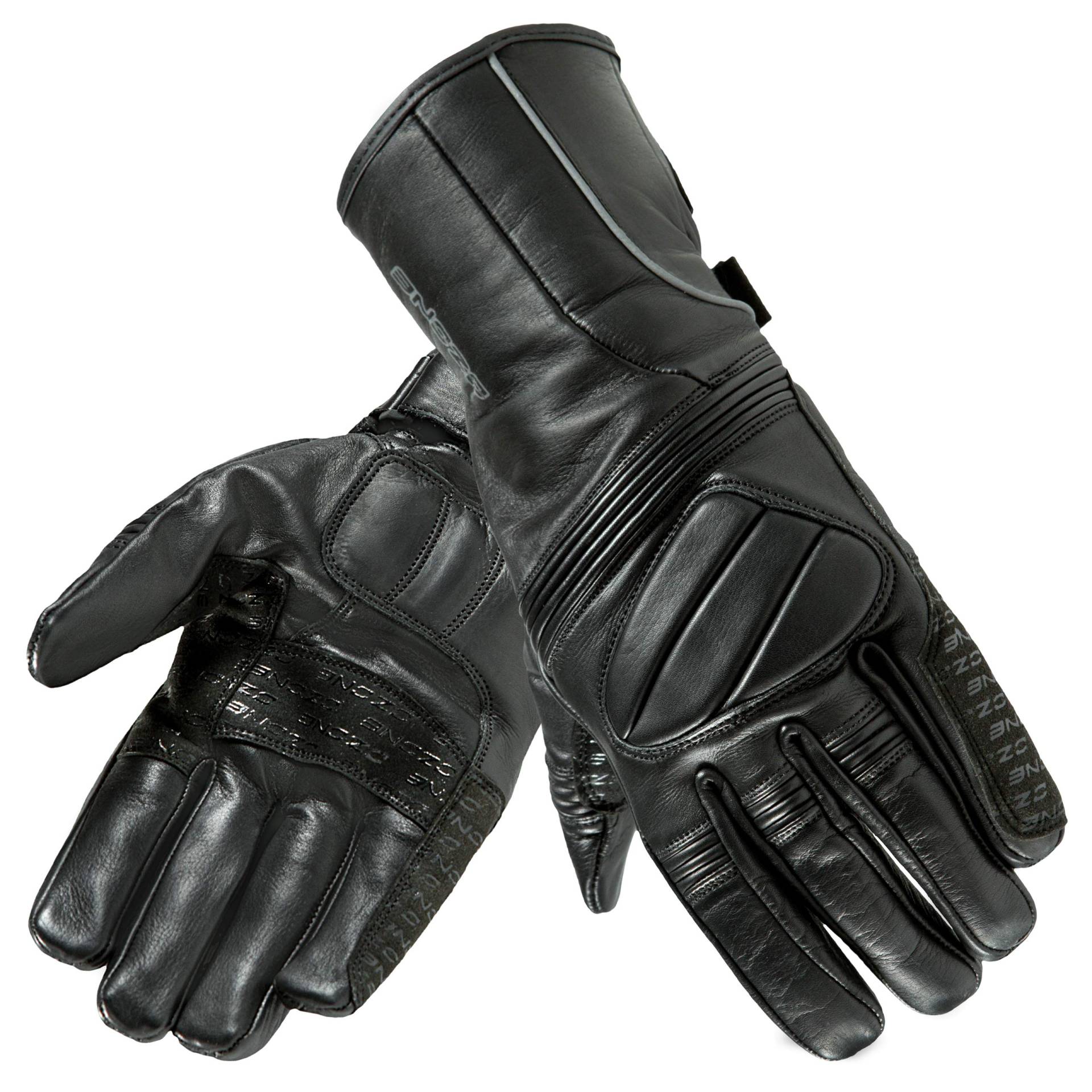 LEATHER GLOVES OZONE TOURING II BLACK XL von OZONE MOTO