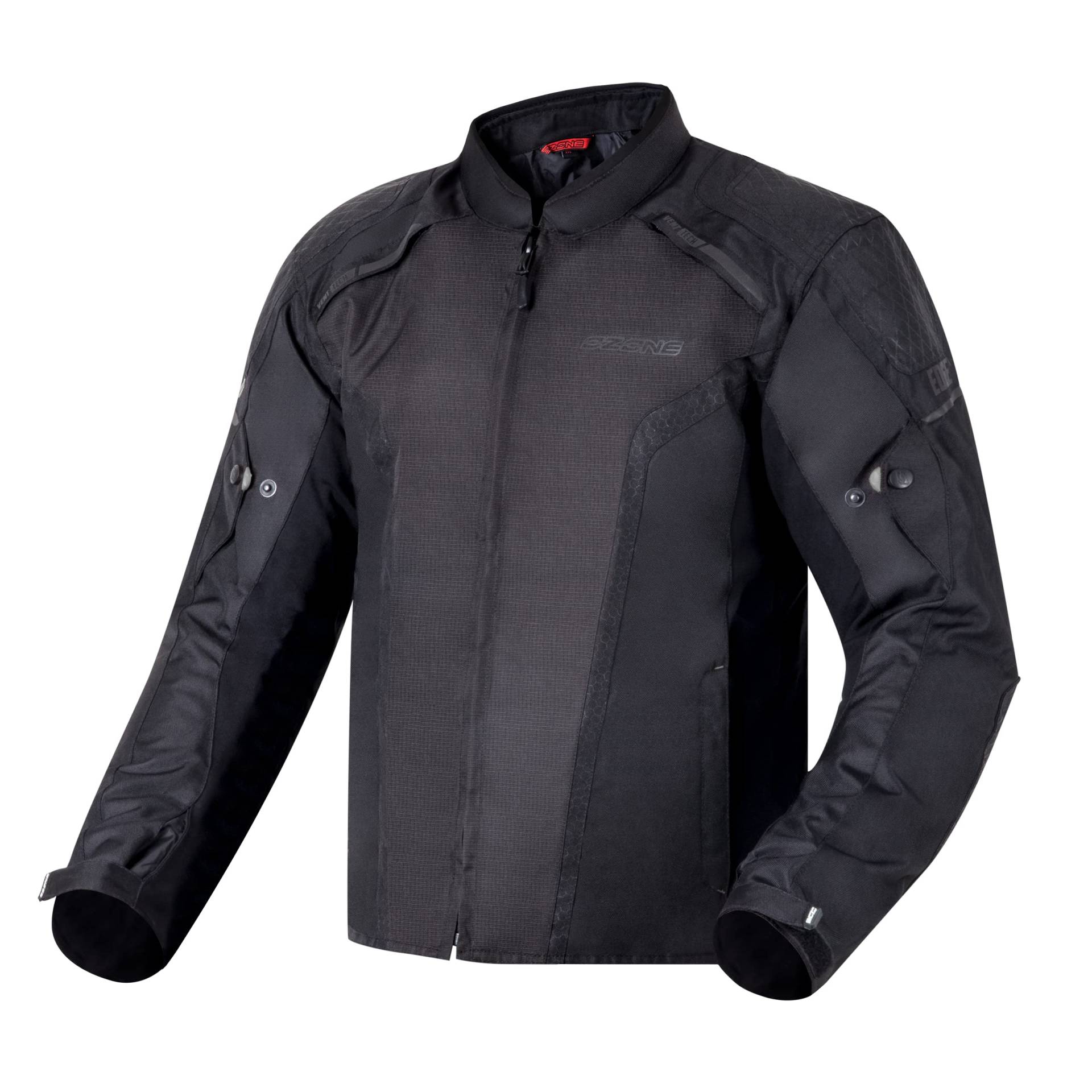 OZONE MOTO Edge II Motorradjacke Herren | Textil | Ellbogen und Schulterprotektoren | Herausnehmbare Wasserdichte Membran | 4 Belüftungskanäle von OZONE MOTO