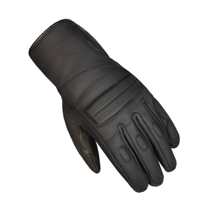 OZONE MOTO Ride II Motorradhandschuhe Herren | Leder | Harte Knöchelprotektoren | Belüftung | Touchscreen-freundliche Pads | Flexible Elemente von OZONE MOTO