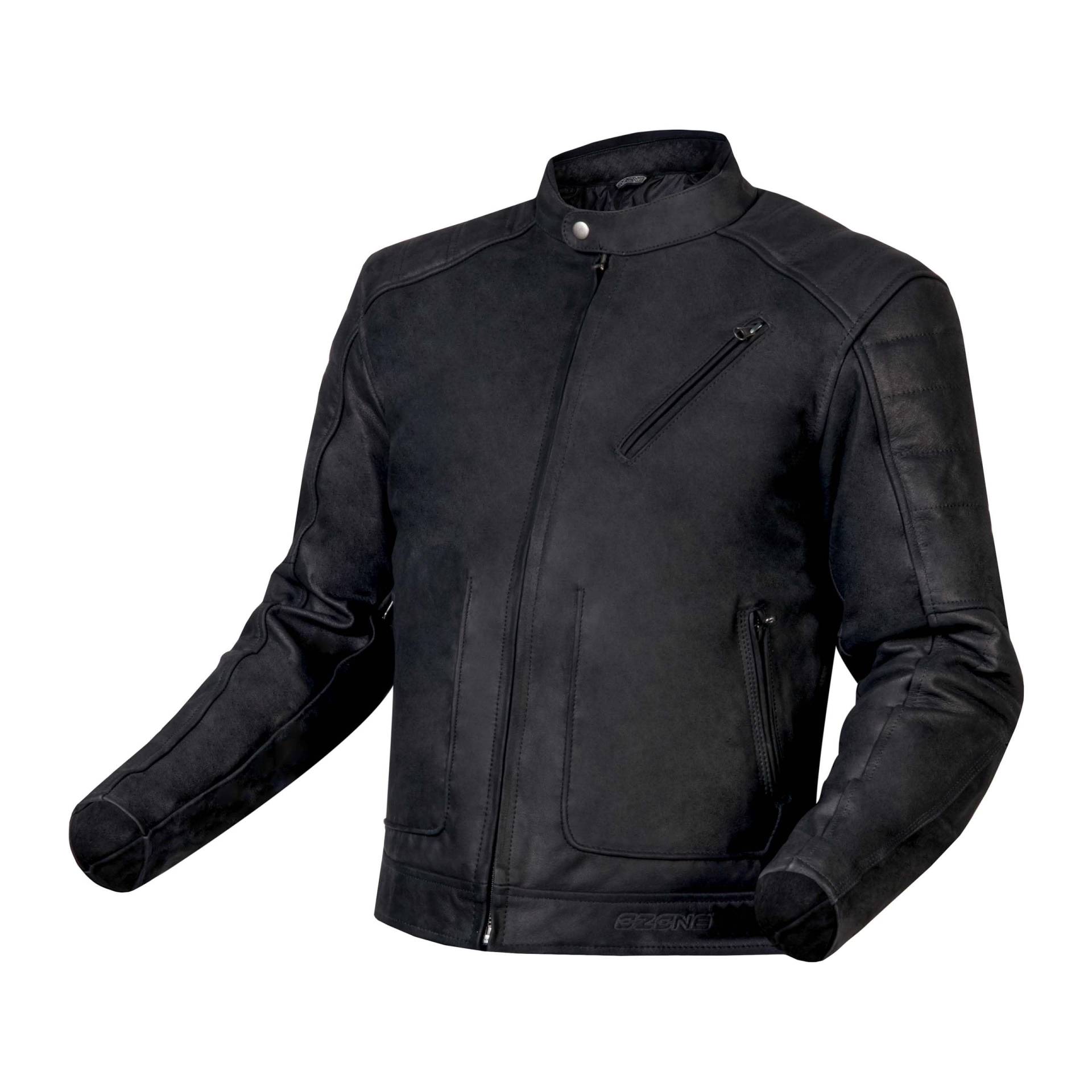 OZONE MOTO Sparrow II Motorradjacke Herren | Leder | Ellenbogen und Schulterprotektoren | Abnehmbare Thermoweste | Belüftung von OZONE MOTO