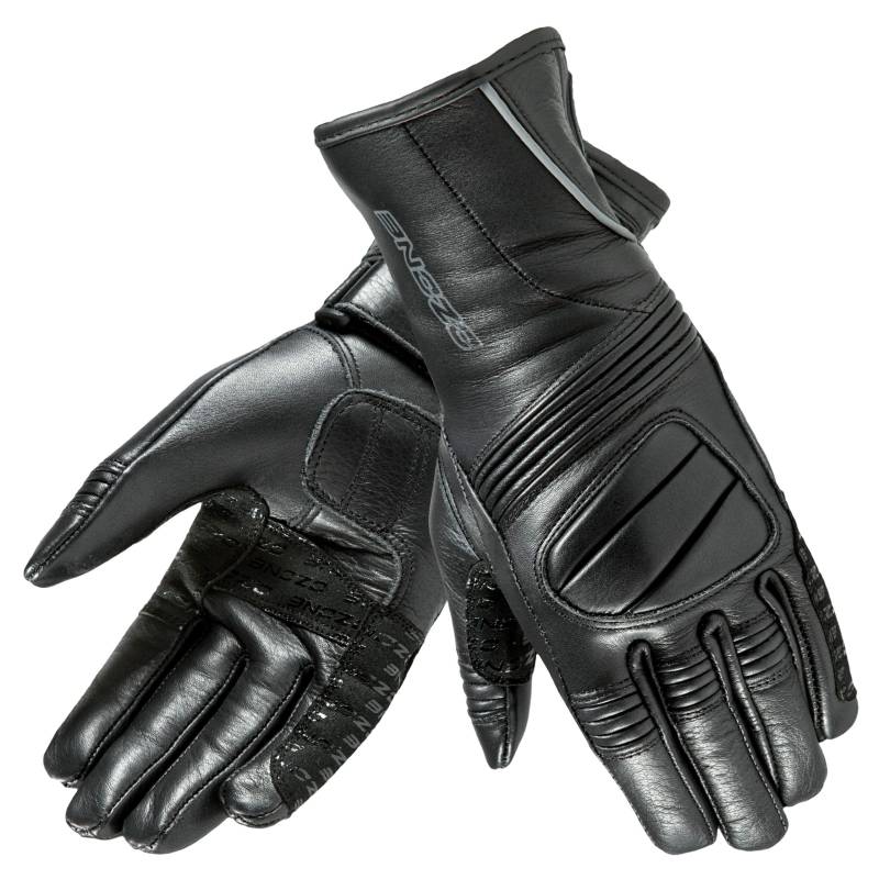 Ozone Touring II Lady Leder Motorradhandschuhe für Frauen Schaumstoffe weiche Finger und Knöchelschützer Touchscreen freundliche Pads Belüftung von OZONE MOTO