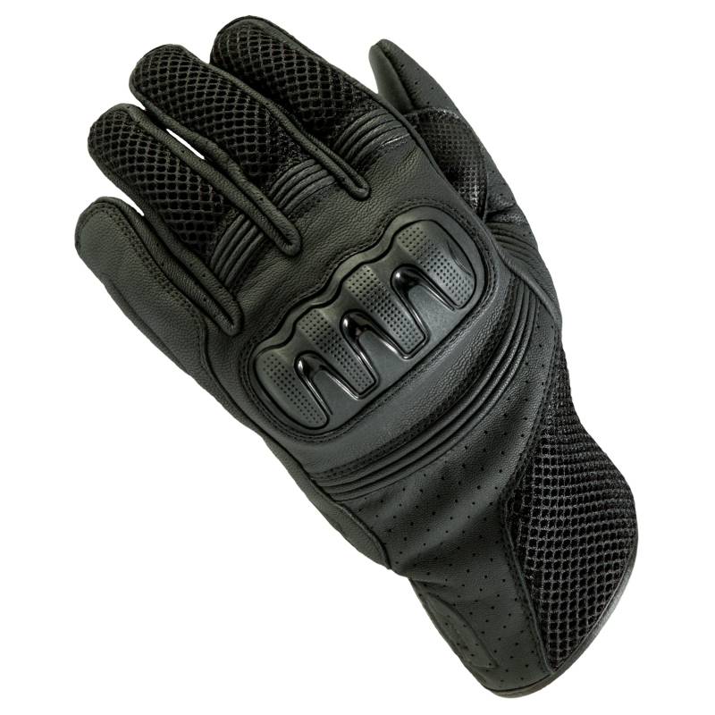 Ozone Town II Leder Motorradhandschuhe für Herren SAS-TEC Panels Harter Knöchelschutz Belüftung Touchscreen-freundliche Pads Flexible Elemente von OZONE MOTO