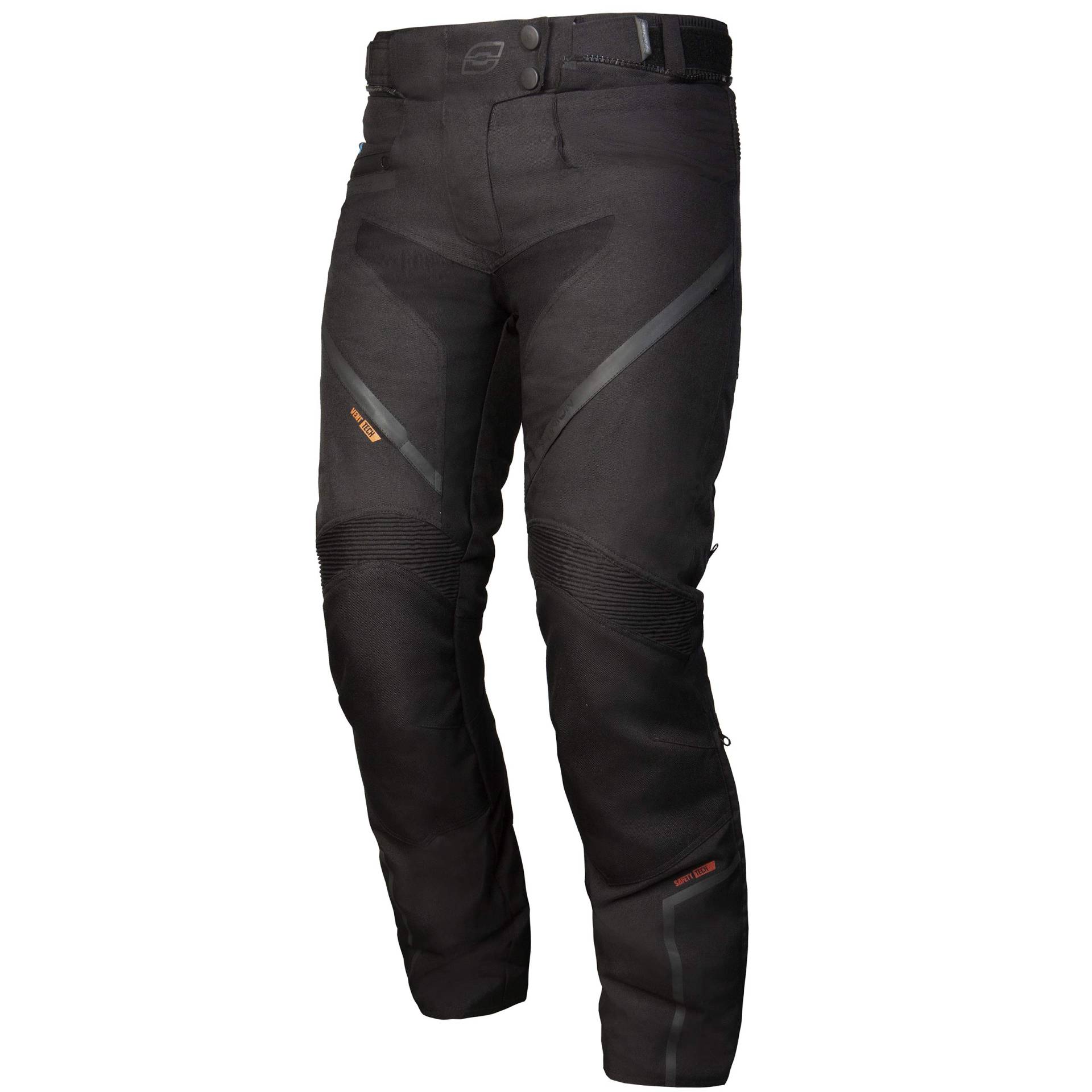 Ozone Union Lady Textile Motorradhose für Fraüen Membran Knieprotektoren rutschfeste Einsätze 4 Belüftungseinsätze Reflektierende Elemente 3 Taschen von OZONE MOTO