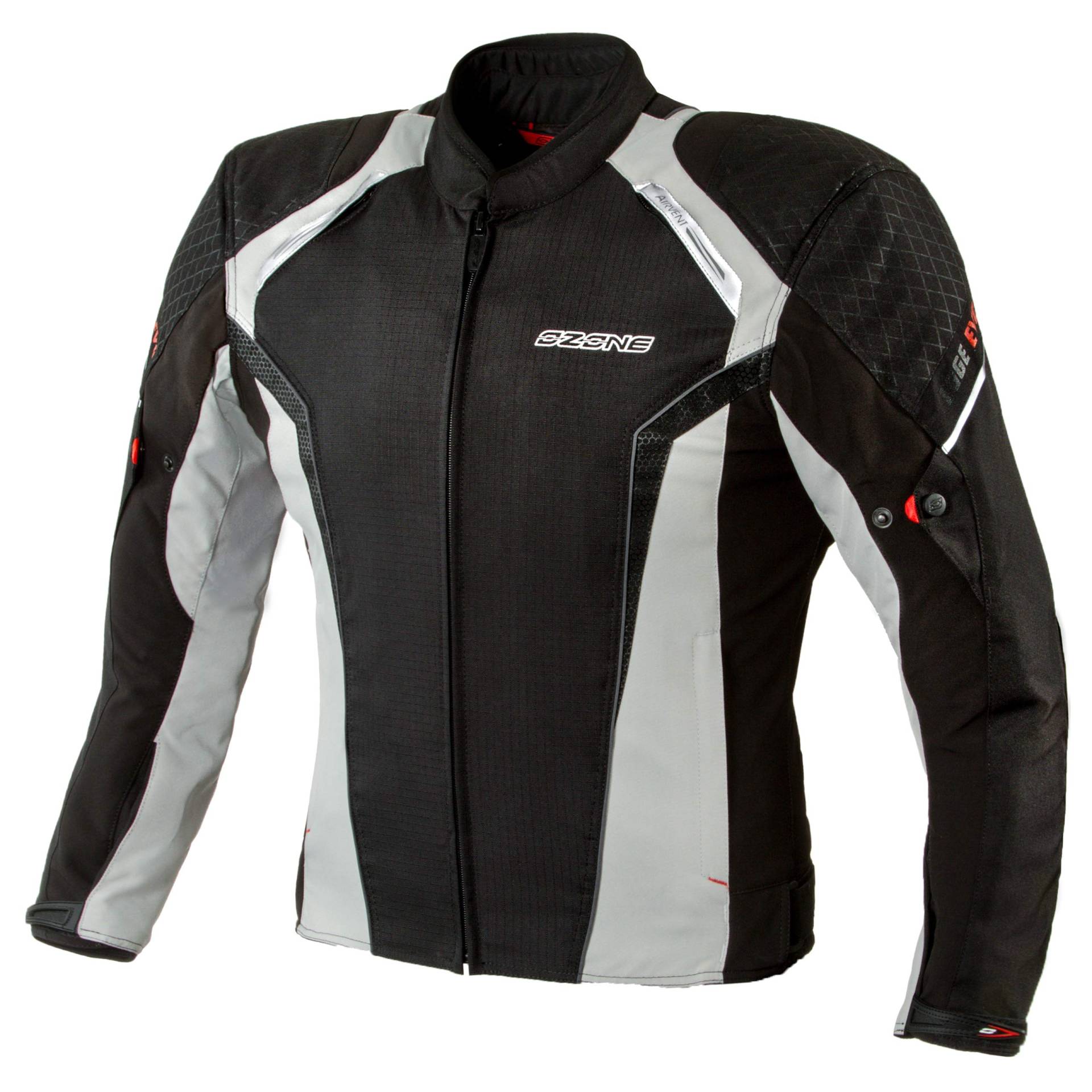 TEXTILE JACKET OZONE EDGE EVO BLACK/GREY 3XL von OZONE MOTO