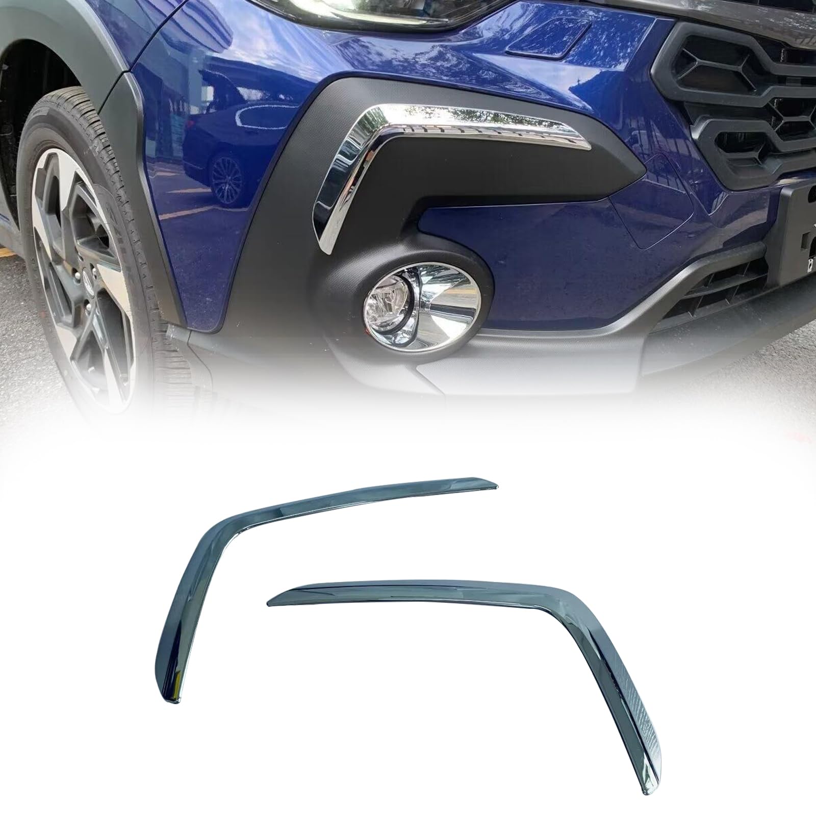 Car Front Fog Light Lamp Cover Trim for Subaru Crosstrek 2024, Car Trim Exterior Decorative Protector Accessories von OZSSLJJ