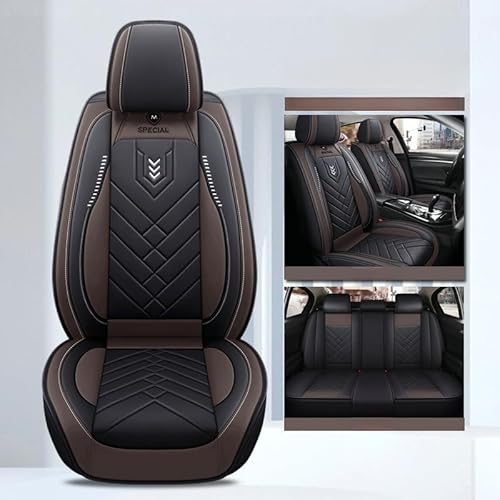 OZSSLJJ Autositzbezüge Universal Komplettset for Cadillac ATS BLS Catera CT4 CT5 CT6 Cts Cts-V DeVille DTS ELR Escalade Fleetwood(Brown) von OZSSLJJ