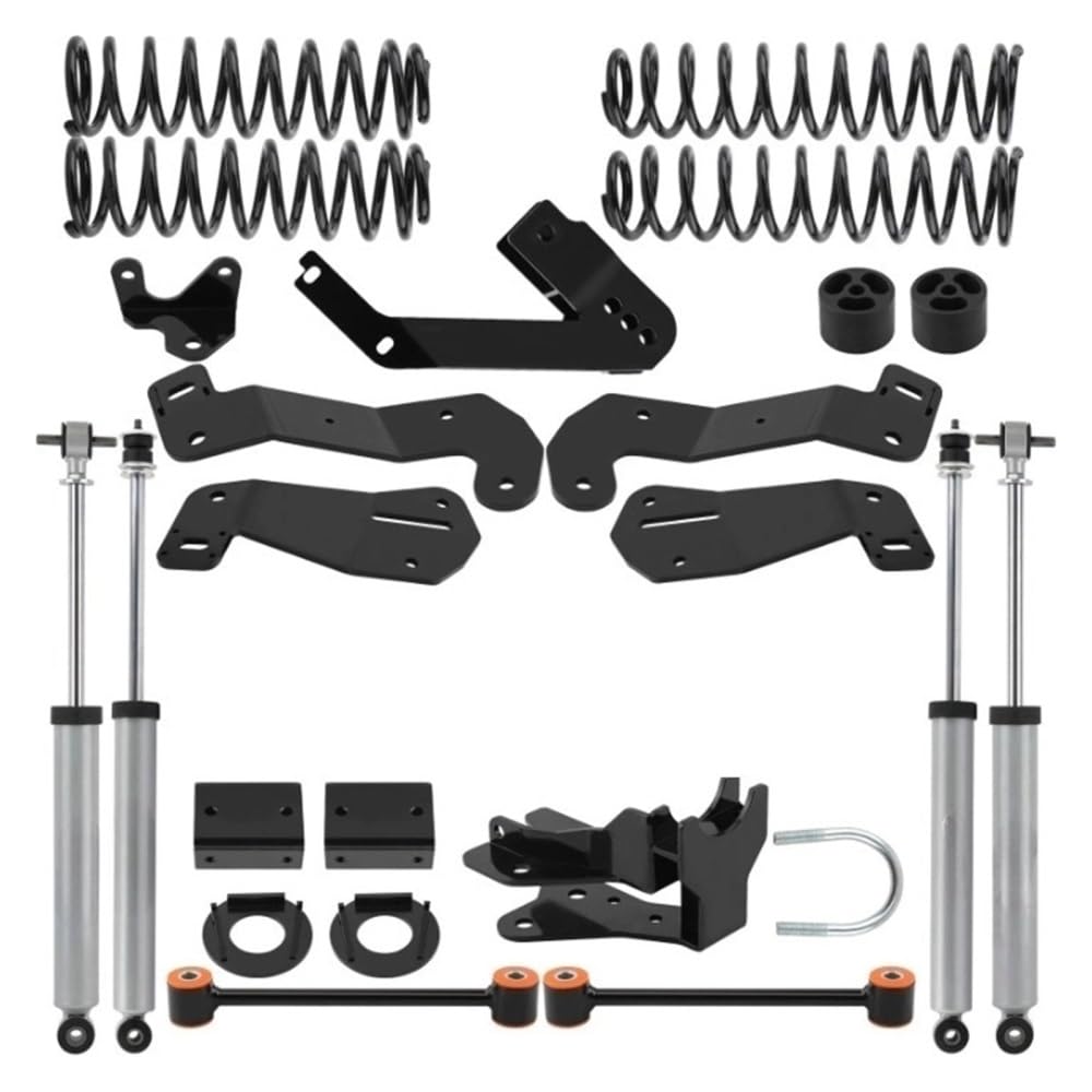 OZTSR 3,5-Zoll-Höherlegungssatz mit Steuerarmabsenkungen und Stoßdämpfern, kompatibel mit Jeep Wrangler JK Unlimited 2007 2008 2009 2010 2011 2012 2013 2014 2015 2016 2017 2018 von OZTSR