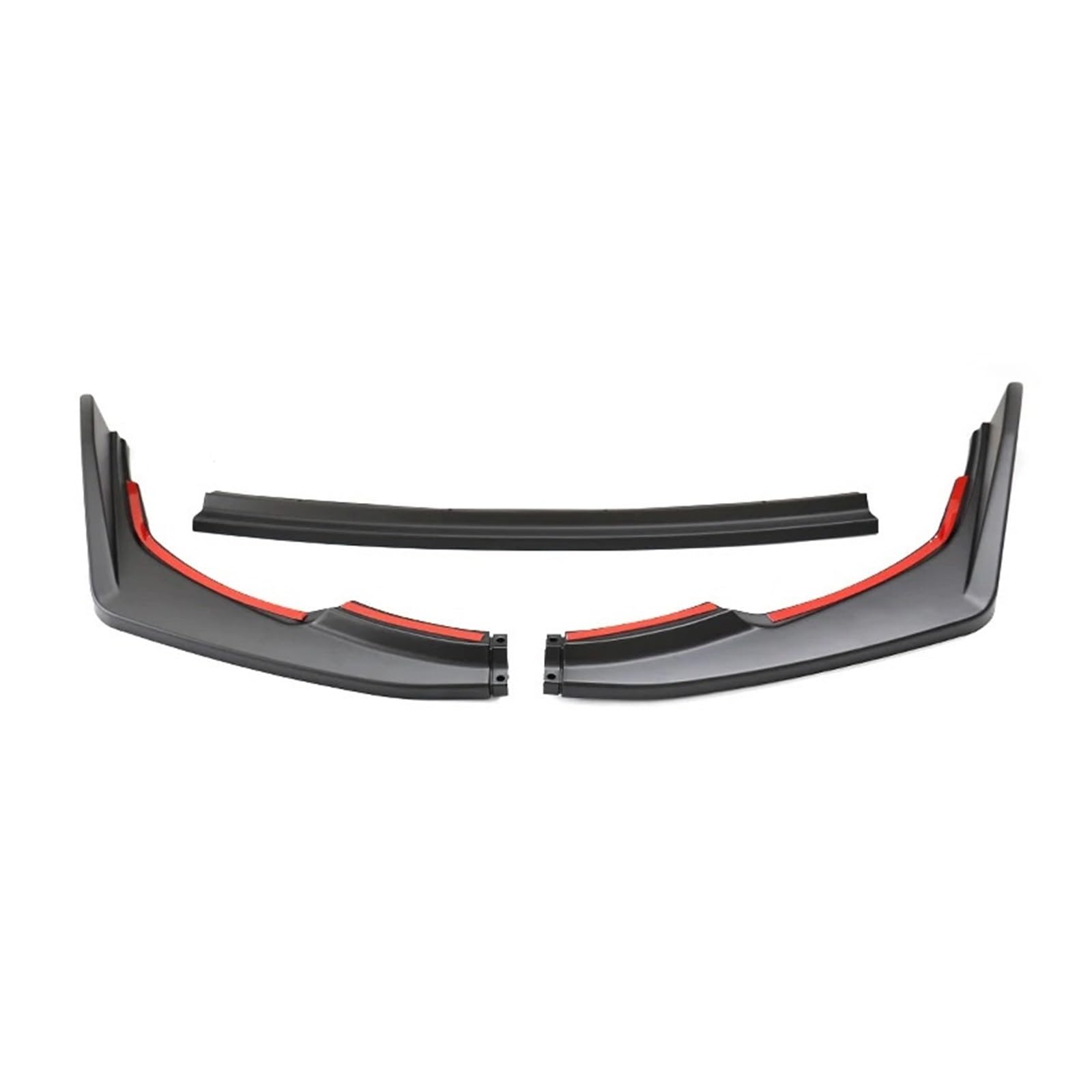 OZTSR 3 Stück ABS Schwarz Auto Frontstoßstange Lippe Spoiler Splitter Diffusor Zierleiste Kompatibel for Toyota Corolla 1.6L 2014 2015 2016 2017 Nicht for Doppelversion(Matte black) von OZTSR