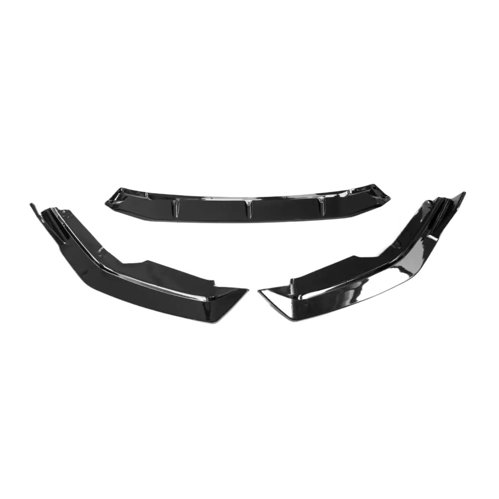 OZTSR 3 Teile/satz Frontschürze Lip Spoiler Splitter Schürze Kompatibel for Nissan Sylphy 2020 2021 2022 Auto Außen Teile Zubehör körper Kit Rock(Black1) von OZTSR