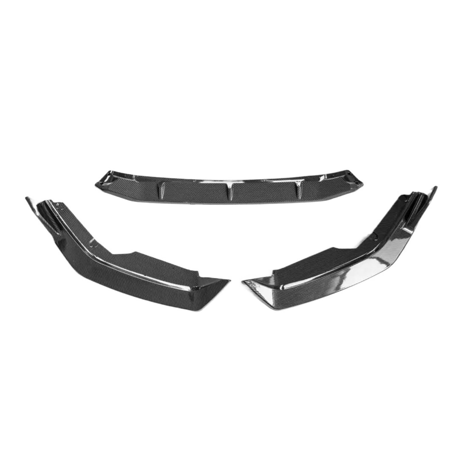 OZTSR 3 Teile/satz Frontschürze Lip Spoiler Splitter Schürze Kompatibel for Nissan Sylphy 2020 2021 2022 Auto Außen Teile Zubehör körper Kit Rock(Fake carbon) von OZTSR