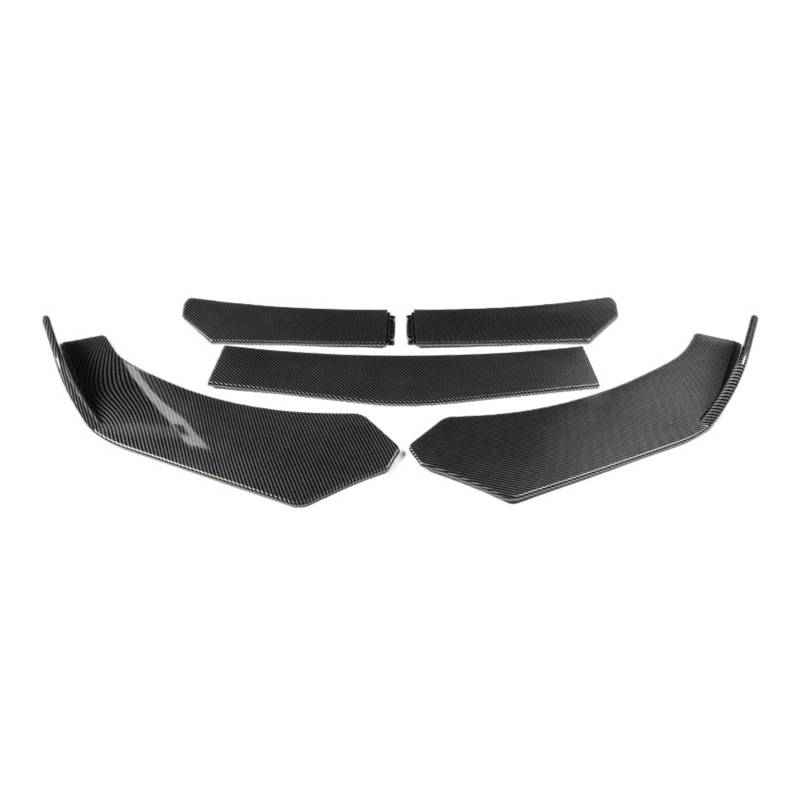 OZTSR 4/5PCS Universal Auto Vorderen Stoßfänger Lip Body Kit Spoiler Canard Splitter Diffusor Carbon Faser Kompatibel for BMW Kompatibel for Benz(5PC Carbon fiber) von OZTSR