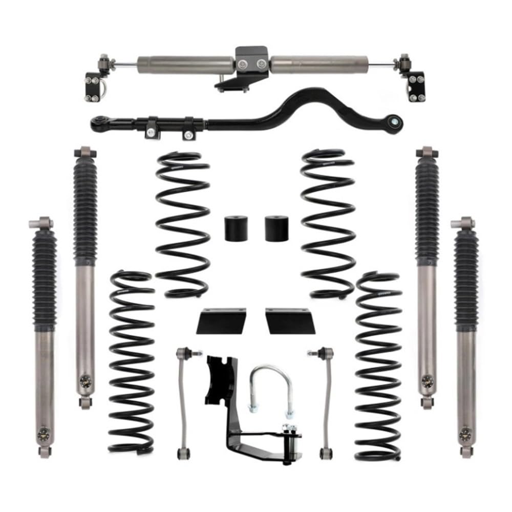 OZTSR 4x4 Offroad-Stoßdämpfer Gewindefahrwerk Schraubenfeder 2,5" Lift KIT Kompatibel for Jeep Wrangler JL 2018 2019 2020 2021 TY362601 von OZTSR