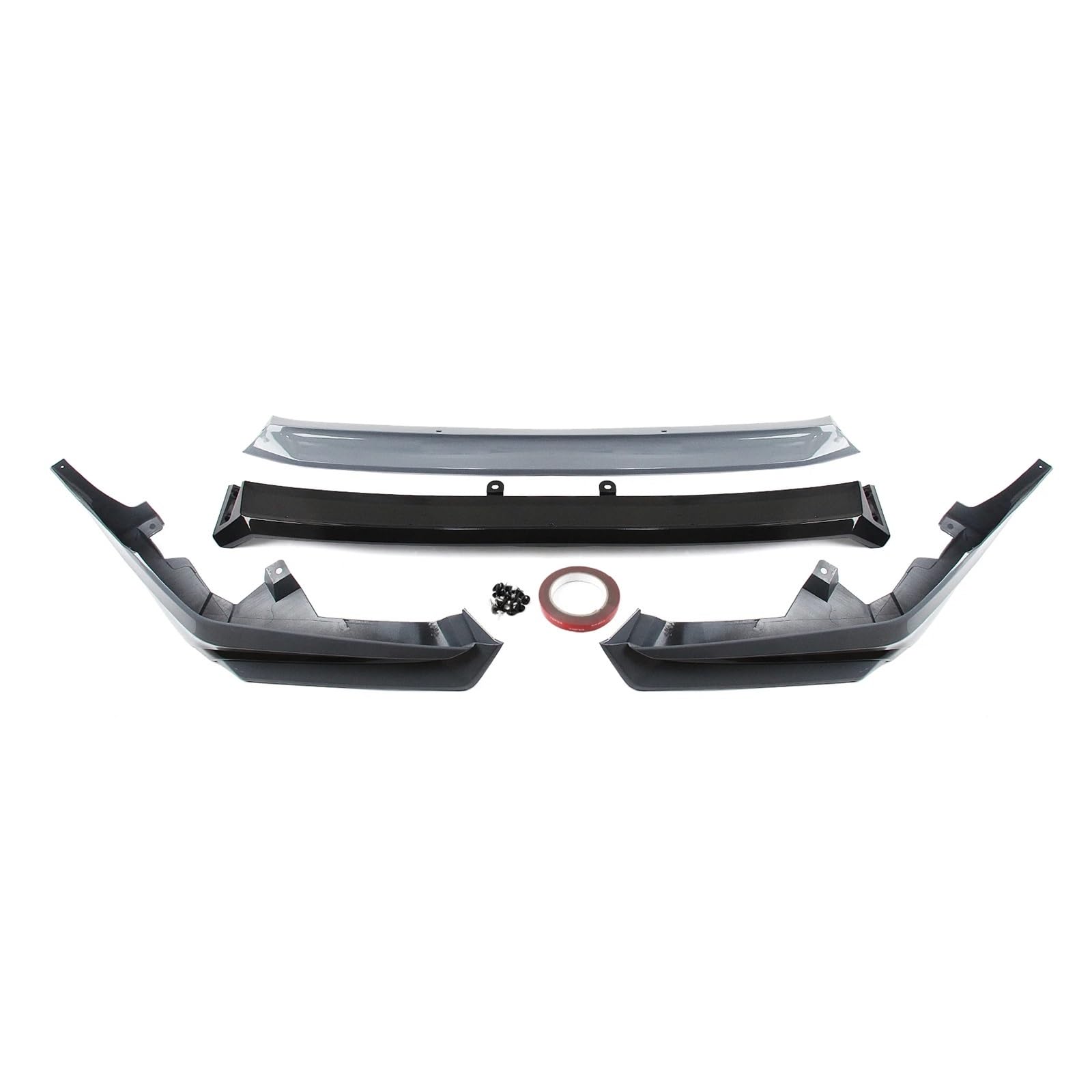 OZTSR Auto Front Spoiler Lippe Klinge Untere Stoßstange Wache Flare Splitter for Honda Civic 11th Gen 2022 2023 2024(Gray1) von OZTSR