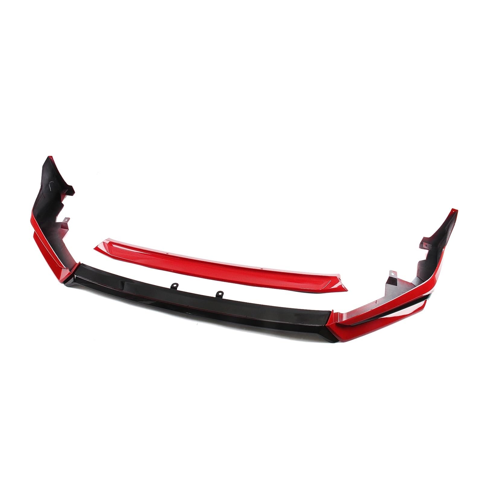 OZTSR Auto Front Spoiler Lippe Klinge Untere Stoßstange Wache Flare Splitter for Honda Civic 11th Gen 2022 2023 2024(Red1) von OZTSR