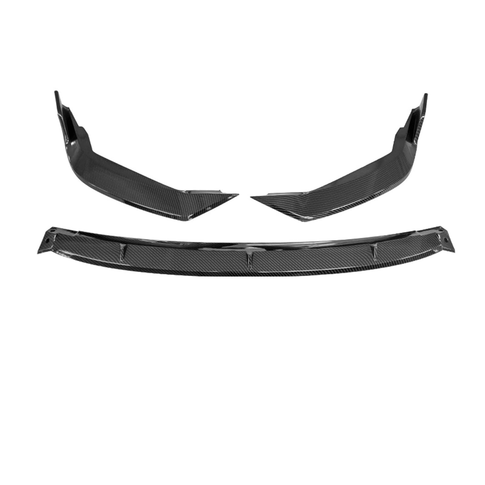 OZTSR Auto-Frontstoßstangen-Lippenkörper-Kits, PP-Material, Kohlefaser, Frontschutz, kompatibel for Corolla 2019 2020(Carbon Fiber 1) von OZTSR