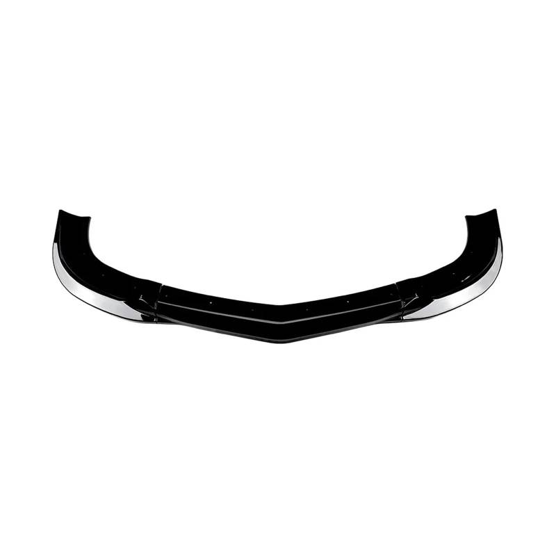 OZTSR C63 Splitter Diffusor Body Kit Spoiler Guard Frontstoßstange Lippe kompatibel for Mercedes Benz C Klasse W204 S204 C63 AMG 2007 2008 2009 2010(Gloss Black1) von OZTSR