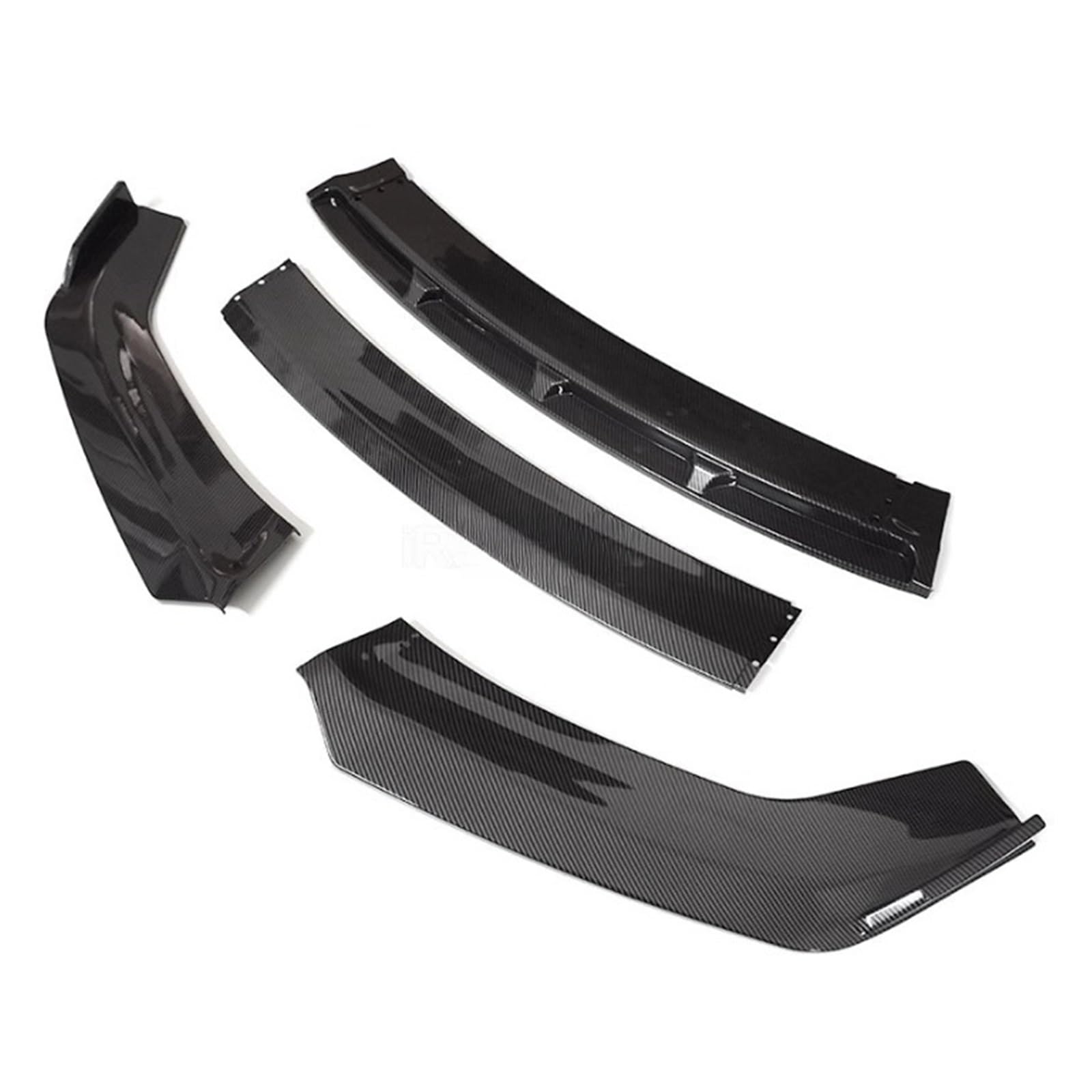 OZTSR Frontstoßstangenspoiler-Schutzplatte, Lippentyp, DGS-Bodykit, Splitter, Carbon-Oberfläche, Kinnschaufel, kompatibel for Audi Q3 2012 2013 2014 2015(Overall Carbon Su...) von OZTSR