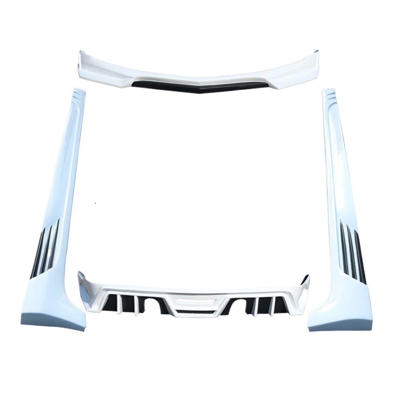 OZTSR Geeignet for Cadillac Atsl, überarbeitete Ats-Größe, Surround vorne und hinten, Seitenschweller, großer Spoiler(Two Piece Paint Set) von OZTSR