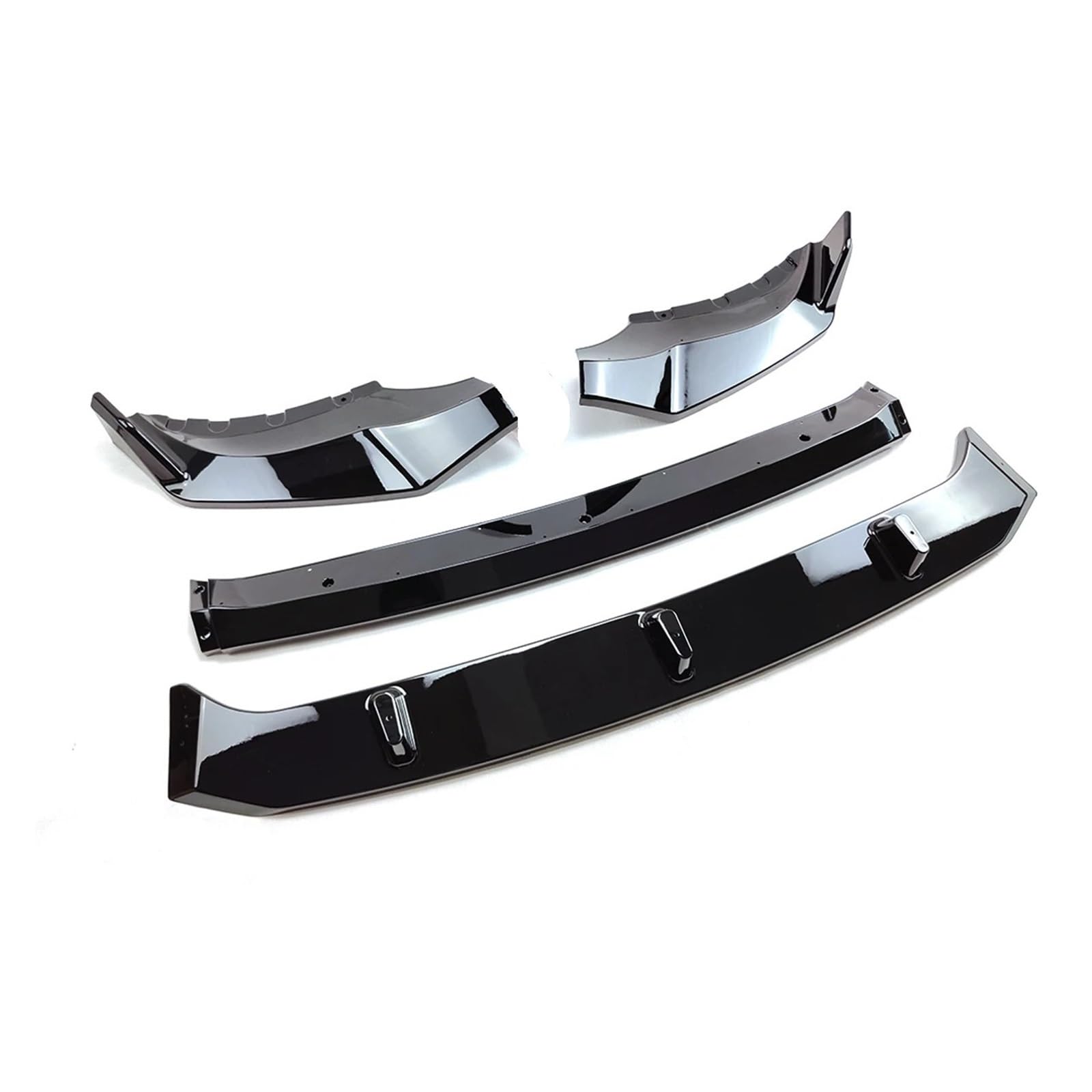 OZTSR Kompatibel for BMW X5 G05 M Sport 2019 2020 2021 2022 2023 Auto-Frontstoßstangen-Lippensplitter-Spoilerschutz-Schutz-Außenkörper-Kit Autozubehör 4-teiliges Set(Glossy black1) von OZTSR