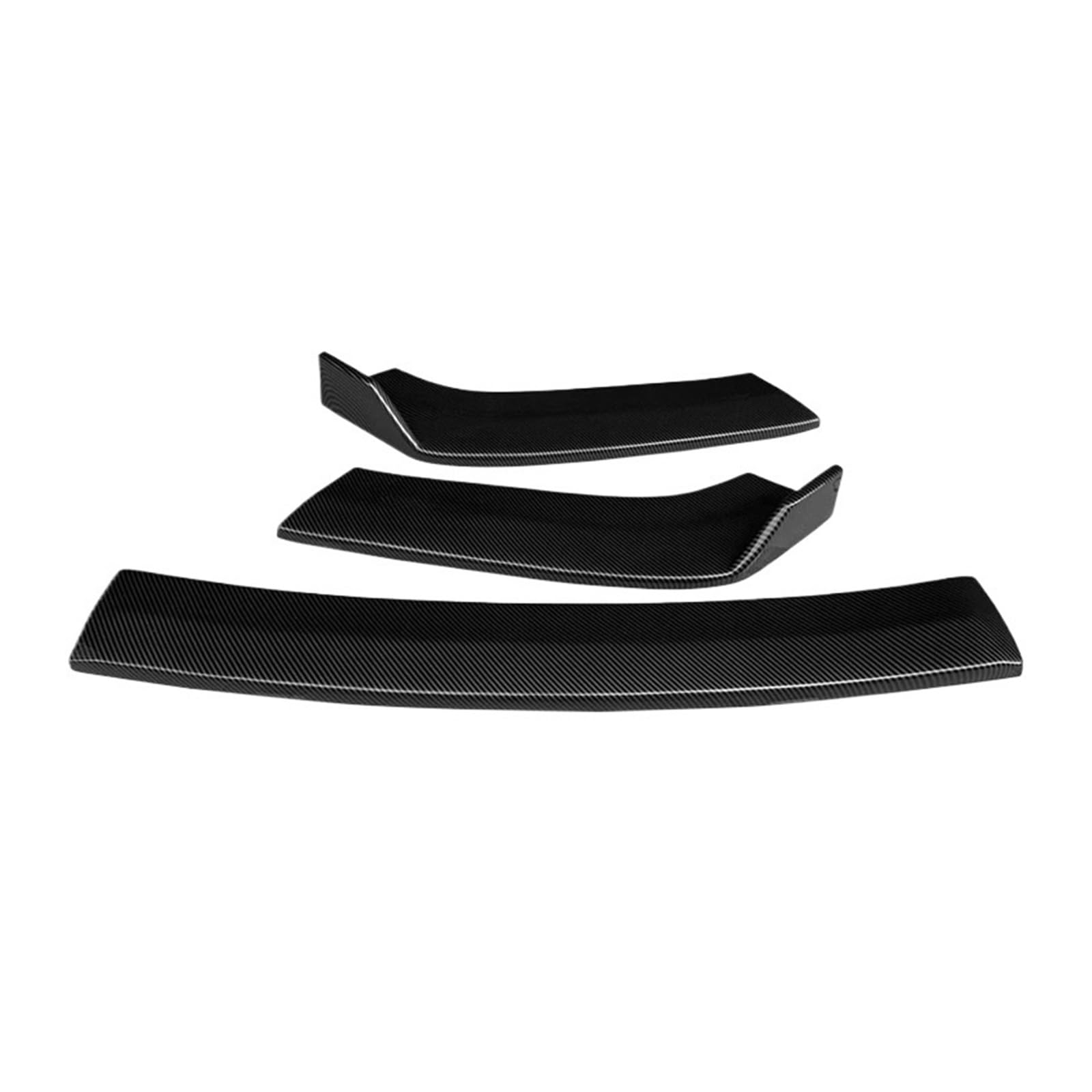 OZTSR Kompatibel for Mercedes-Benz C-Klasse W204 C63 2007 2008 2009 2010 2011 2012 2013 2014 Karosserie-Set Frontstoßstange Splitter Lip Spoiler Diffusor Deflektor Zubehör ABS(CF look) von OZTSR