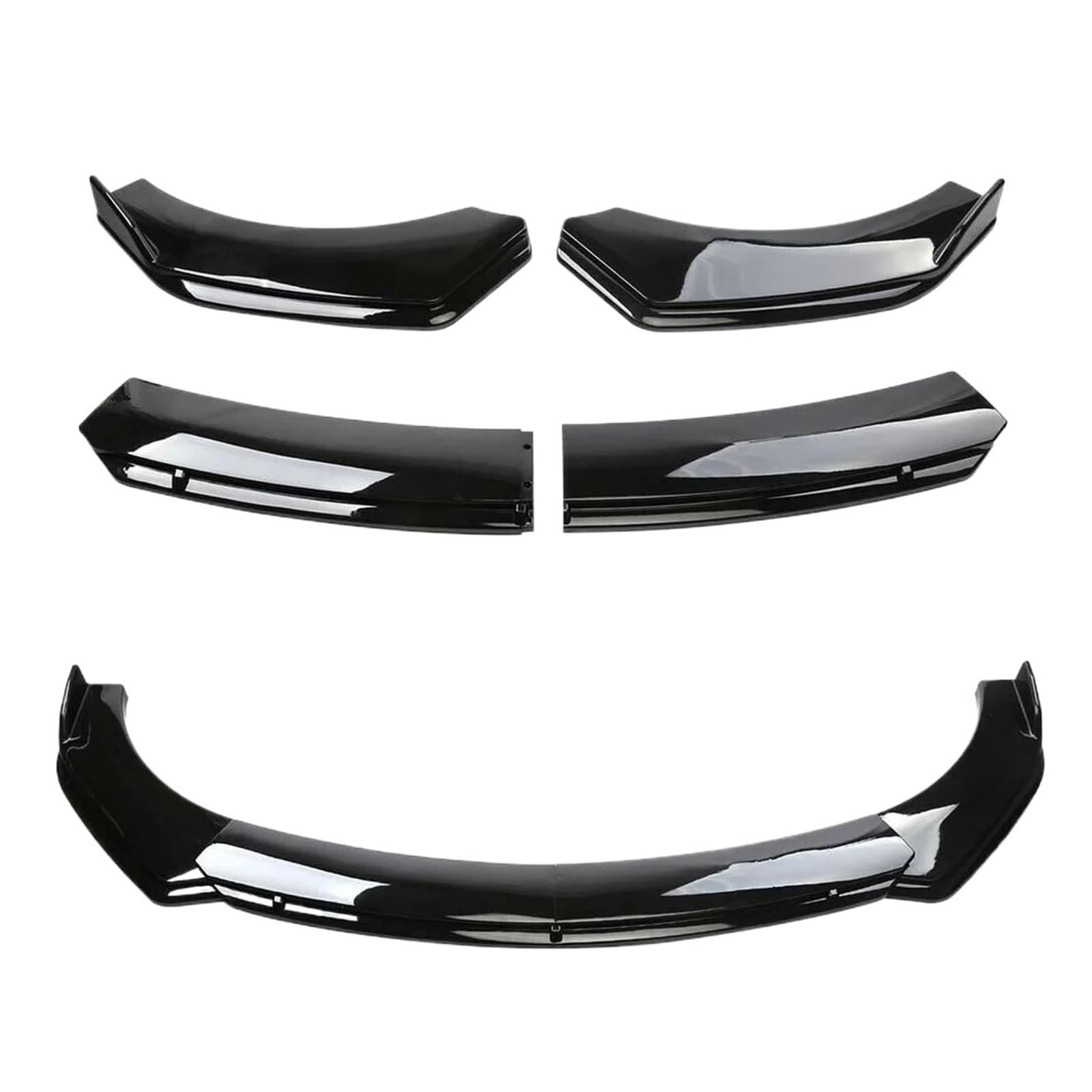 OZTSR Kompatibel for Toyota Highlander Gloss Front Bumper Lip Splitter Spoiler Body Kit Strut Rod Vereinigte Staaten von OZTSR