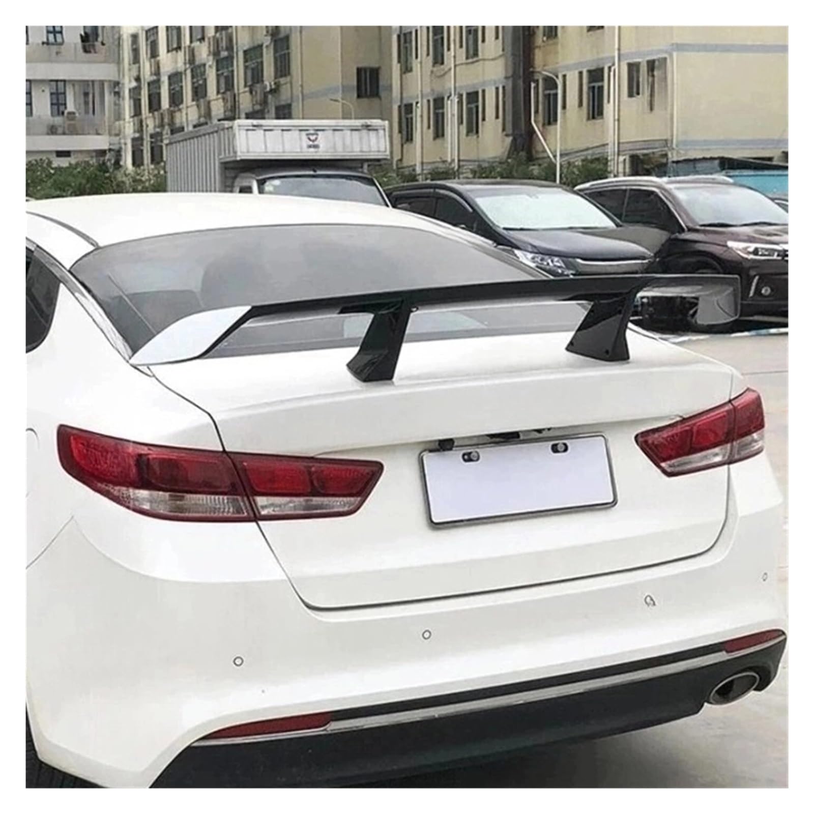 OZTSR Zubehör Koreanische Autos kompatibel for Kia Optima K5 K3 K2 K9 ABS Kunststoff Limousine Kofferraum Schwarz Hecklippe Heckflügel 145 cm(Pearl white) von OZTSR