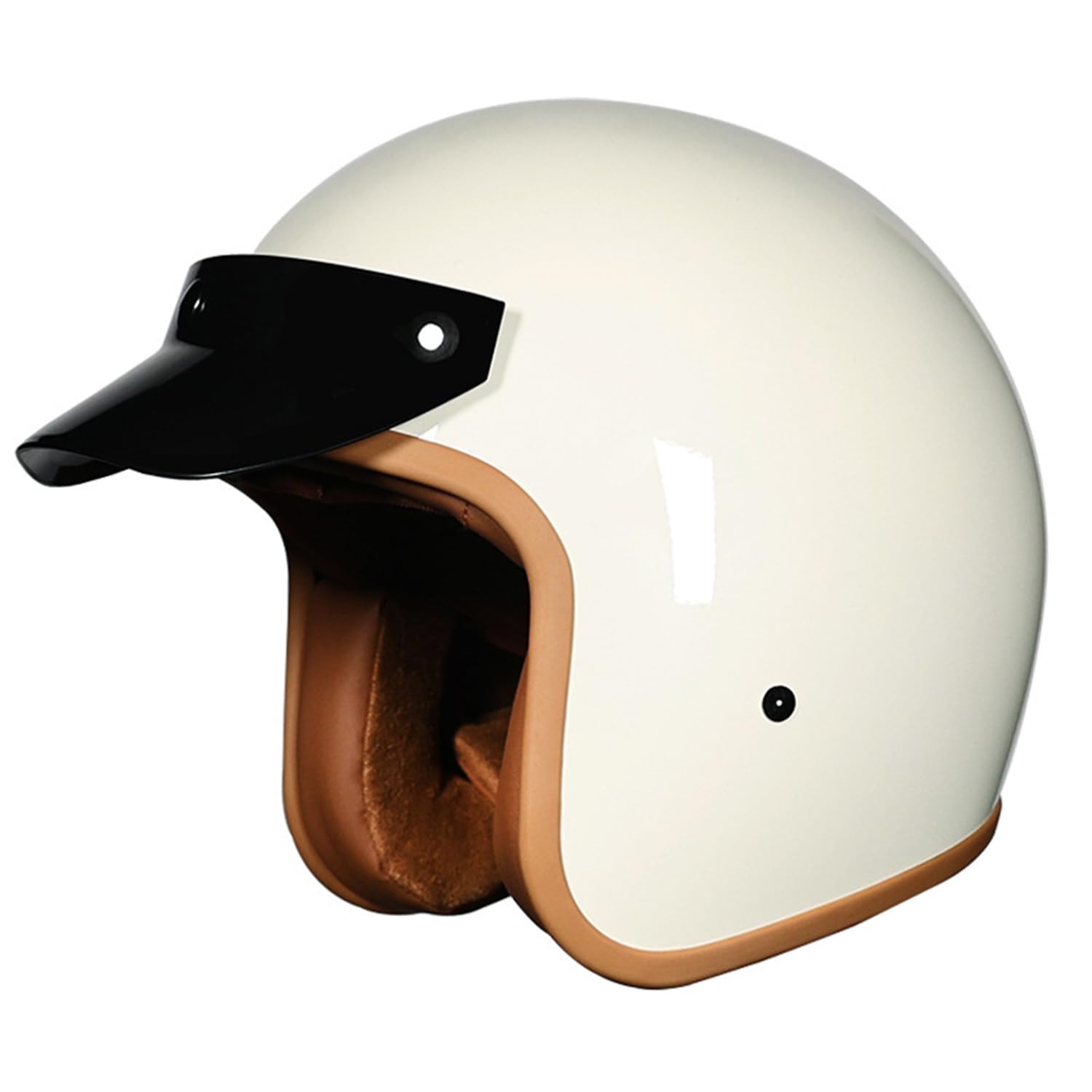 Erwachsene Motorrad Jethelme, Motorrad Herren Damen Open Face Helme Mit Visier, Klapphelme, Motorrad Lokomotive Helme DOT/ECE-Zugelassen, Motorrad Offener Helme Für Chopper Scooter ,M=(57-58cm),FF von OZXDKJ