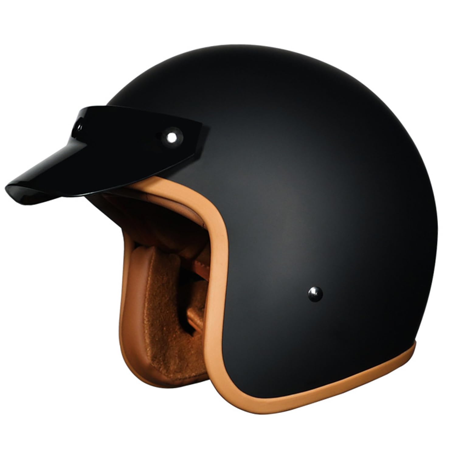 Motorrad Open Face Helme Mit Visier, Erwachsene Motorrad Jethelme, Motorrad Herren Damen Klapphelme, Lokomotive Helme DOT/ECE-Zugelassen, Motorrad Offener Helme Für Chopper Scooter ,M=(57-58cm),EE von OZXDKJ