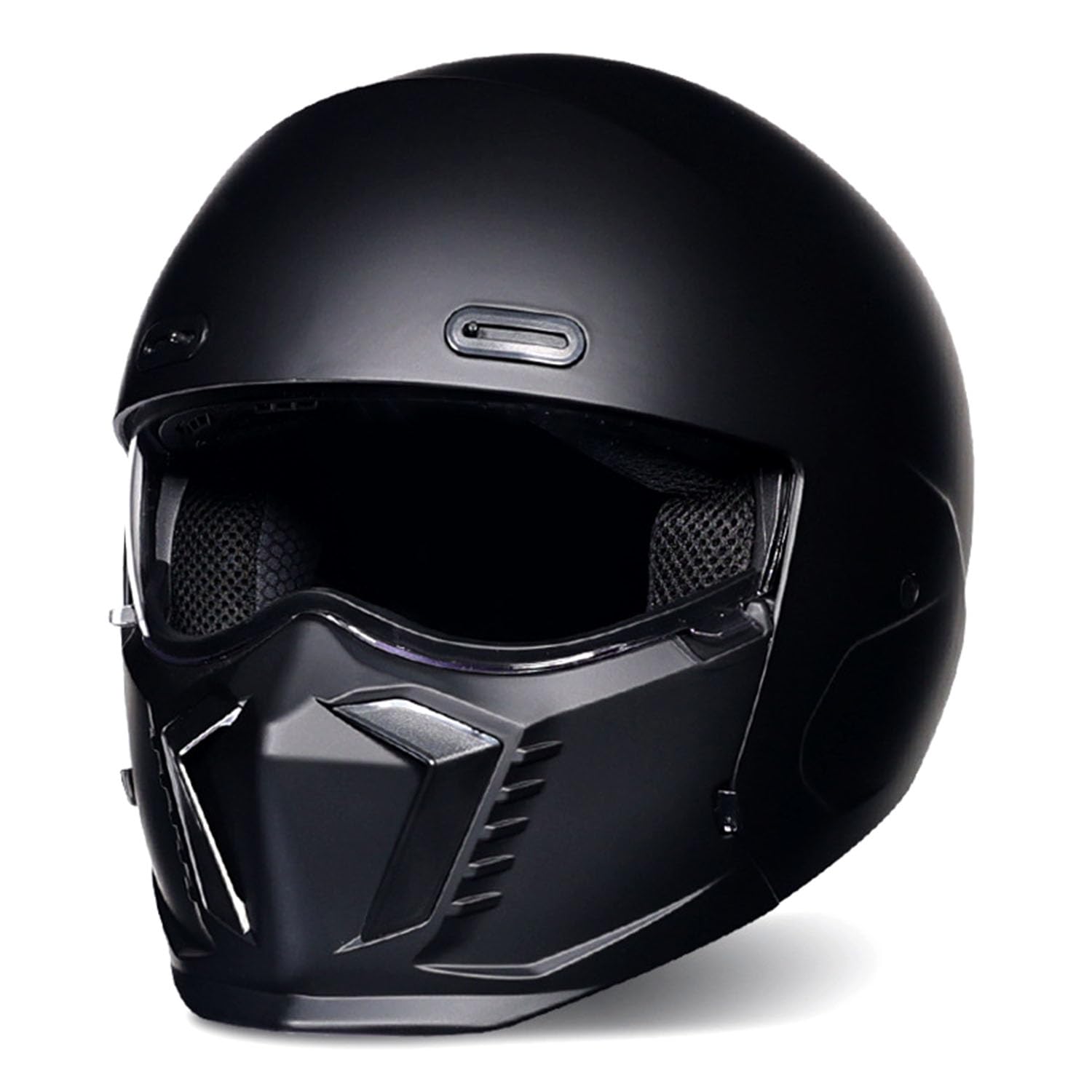 Retro DOT/ECE-Zulassung Motorradhelm, Motorrad Klapphelme, Motorrad Integralhelme Mit Visier, Motorrad Lokomotive Helme, Herren Damen Offener Helm Für ATV UTV ,L=(59-60cm),AA von OZXDKJ