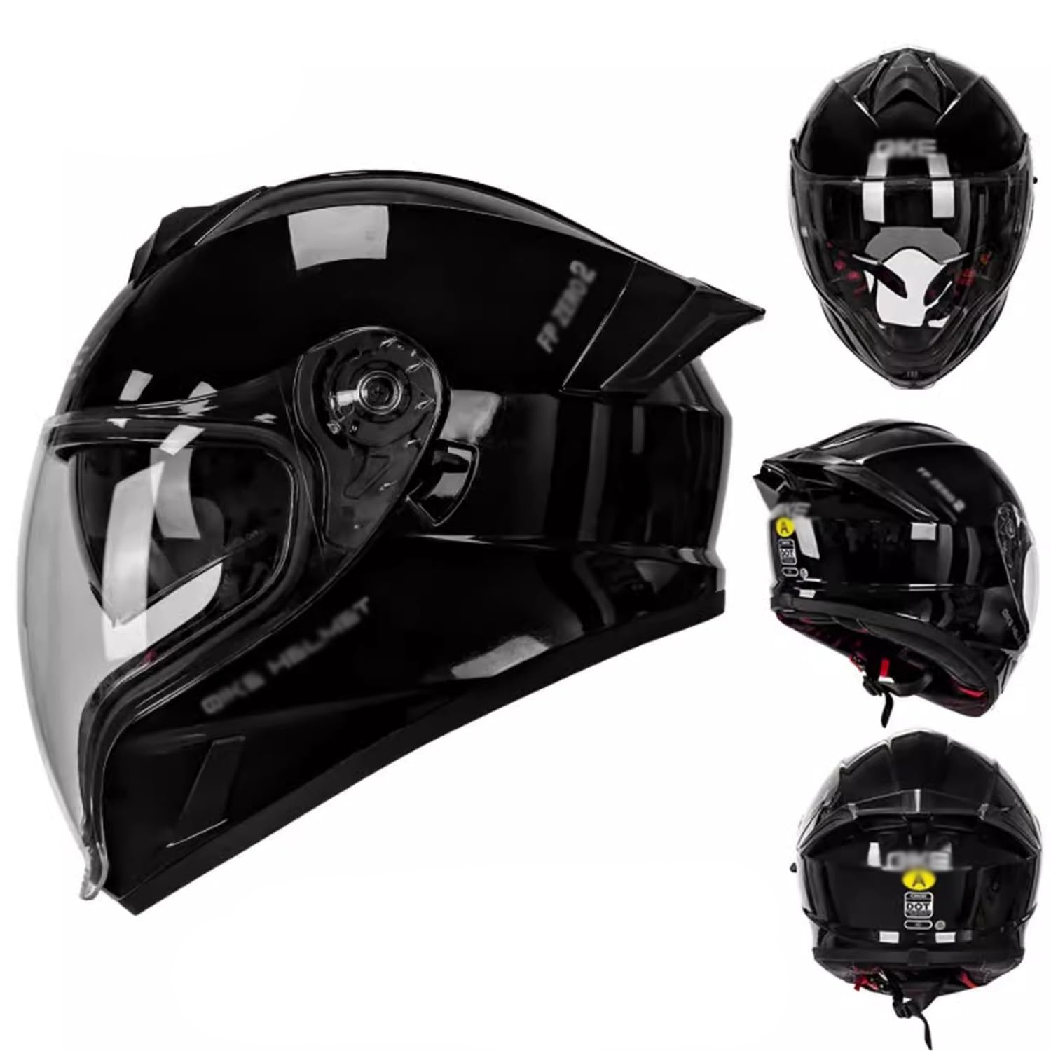 Retro Mit Visier Motocrosshelme, Motorradhelm Helme, Motorrad Offener Helme Herren Damen, DOT/ECE-Zulassung Motorrad Klapphelme, Motorrad Lokomotive Helme Für ATV UTV ,(L=57-58),AA von OZXDKJ