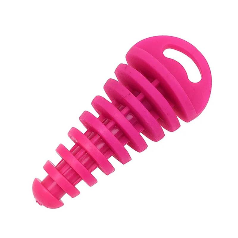 Auspuffrohrstopfen, Motorrad-Motocross-Endrohr, Gummi-Entlüftungsstopfen, Abgasschalldämpfer, Waschstopfen, Rohrschutz(Pink) von OZYSWL