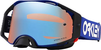 Oakley Airbrake MX, Crossbrille Prizm - Blau/Weiß/Schwarz Blau/Violett-Verspiegelt von Oakley