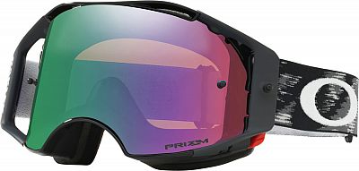 Oakley Airbrake MX, Crossbrille Prizm - Schwarz Grün-Verspiegelt von Oakley