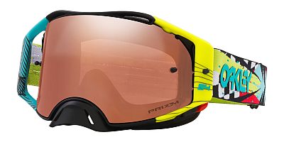 Oakley Airbrake MX Jeffrey Herlings Series, Crossbrille Prizm - Gelb/Türkis/Rot/Weiß Kupfer-Getönt von Oakley