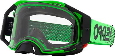 Oakley Airbrake MX Moto, Crossbrille - Grün/Schwarz Klar von Oakley