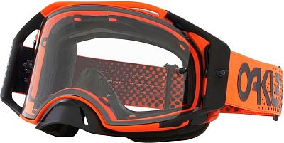 Oakley Airbrake MX Moto, Crossbrille - Orange/Schwarz Klar von Oakley