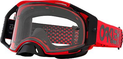 Oakley Airbrake MX Moto, Crossbrille - Rot/Schwarz Klar von Oakley