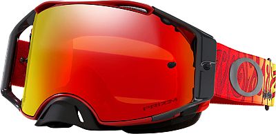 Oakley Airbrake MX Troy Lee Designs, Crossbrille Prizm - Rot/Gelb Gelb/Rot-Verspiegelt von Oakley