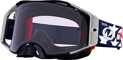 Oakley Airbrake MX Troy Lee Designs Series, Crossbrille Prizm - Lila/Weiß/Rot Lila-Getönt von Oakley