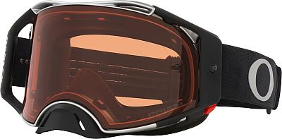 Oakley Airbrake MX Tuff Blocks, Crossbrille Prizm - Schwarz/Grau Bronze-Getönt von Oakley