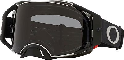 Oakley Airbrake MX Tuff Blocks, Crossbrille - Schwarz/Grau Leicht-Getönt von Oakley