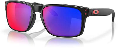 Oakley Holbrook Red Iridium, Sonnenbrille - Matt-Schwarz Rot/Violett-Verspiegelt von Oakley