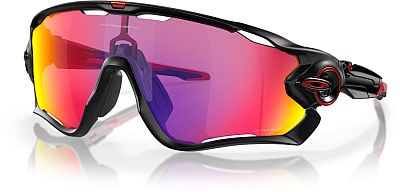 Oakley Jawbreaker Road, Sonnenbrille - Matt Schwarz/Rot Gelb/Violett-Verspiegelt von Oakley