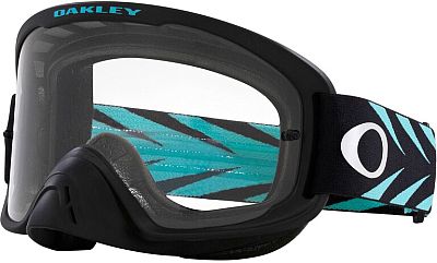 Oakley O-Frame 2.0 Pro MX Black Bullet, Crossbrille - Schwarz/Türkis/Weiß Klar von Oakley