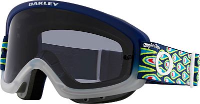 Oakley O-Frame 2.0 Pro XS MX Troy Lee Series, Crossbrille Jugend - Blau/Grau/Grün/Rot/Weiß Leicht-Getönt von Oakley