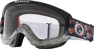 Oakley O-Frame 2.0 Pro XS Troy Lee Series, Crossbrille Jugend - Schwarz/Rot/Blau/Grau/Gelb Klar von Oakley