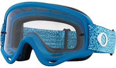 Oakley O-Frame MX Blue Crackle, Crossbrille - Blau/Hellblau/Weiß Klar von Oakley