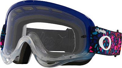 Oakley O-Frame MX Troy Lee Designs Series, Crossbrille - Lila/Rosa/Blau/Weiß Klar von Oakley