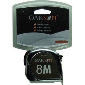 Oakson 767005 Chrom Maßband, 8 m x 25 mm von Oakson