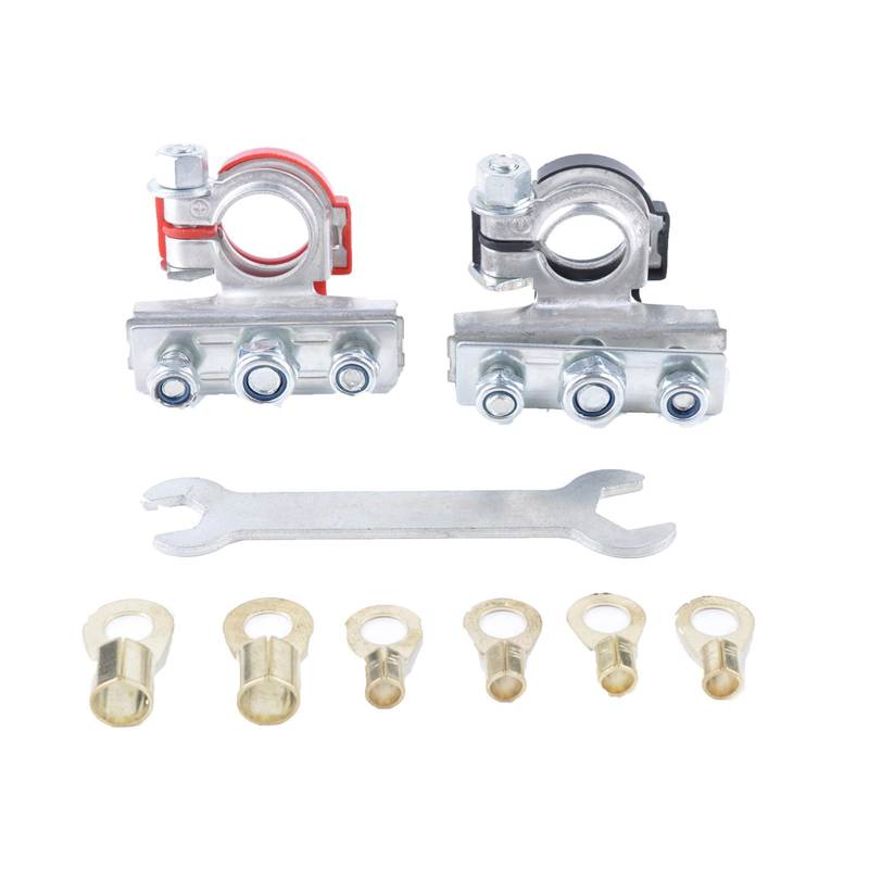 Obotsnoi Clmap Autobatterie-Klemmverbinder aus verzinntem Messing, Polkopf, Batteriedraht, Kabelklemmen von Obotsnoi